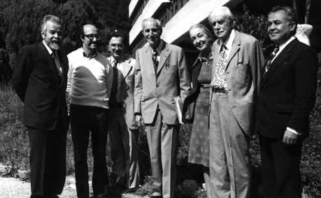 Professor Alfred Kastler and other scientists