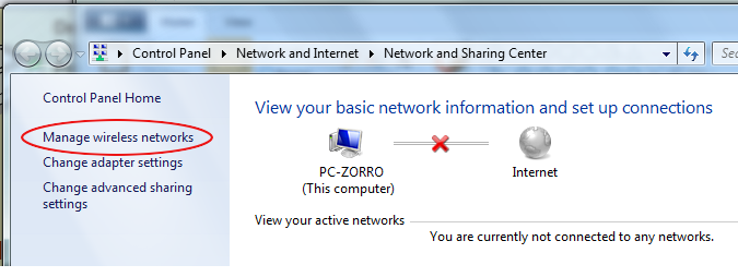 Windows Vista Wireless Network Connection Not Connected